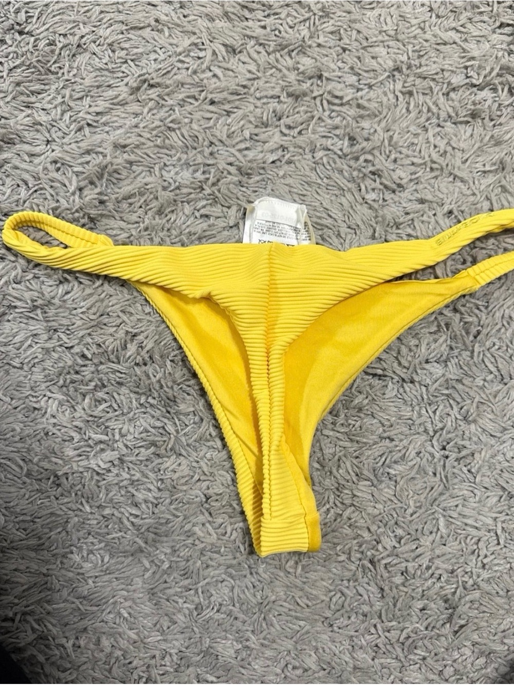 Billabong Yellow Ribbed Bikini Bottom - Picture 2 of 2